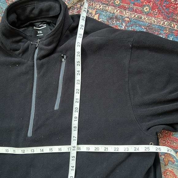 ScotteVest Men's xxl Jacket Fleece 1/4 Zip Black TEC Gear Management pullover - Picture 4 of 10